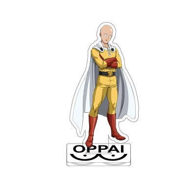 China Japan Cartoon Japan Anime ONE PUNCH MAN Saitama Genos Cosplay Props Props Desktop Stands Action Number Acrylic Model Toys Gifts for sale