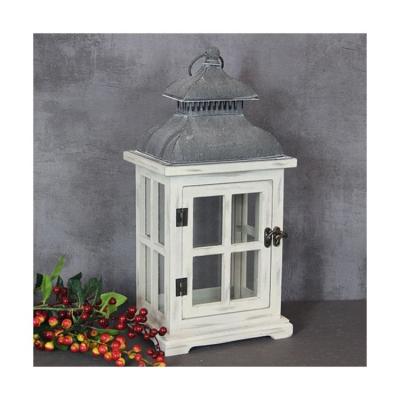 China 2021 Hot Sale Home Decoration Factory Supply Wooden Candle Lantern for sale