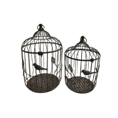 China 2021 Viable Hot Selling Practical Fancy Metal Bird Cages Hanging Houses for sale