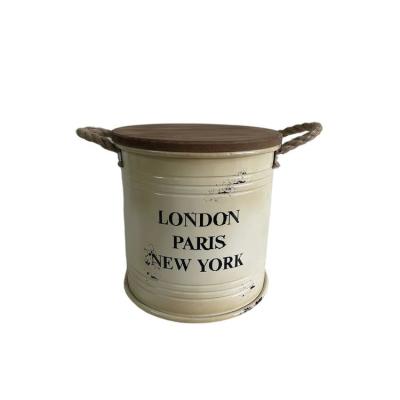 China Viable Chinese Supplier Metal Flower Pot Beverage Barrel Metal Flower Pot Powder Coated Cover for sale