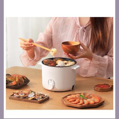 China Hot Cooker 1.5L 600W Nonstick Coated Coating Hotel Kitchen Pot Headquarters Use Portable Multi Purpose Electric Cooking Pot for sale