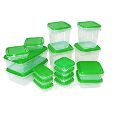 China Hot Sale Microwavable Odorless Plastic Square Food Storage Kitchen Clear Concave Corner Sealing Small Snacks/Dry Goods Storage Box for sale