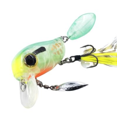 China ABS Crankbait Hard Plastic Wobbler Hard Fishing Lure 40mm 8g Float Zander Spinning Bass Top Water Artificial Bait Big Tail Spinners for sale