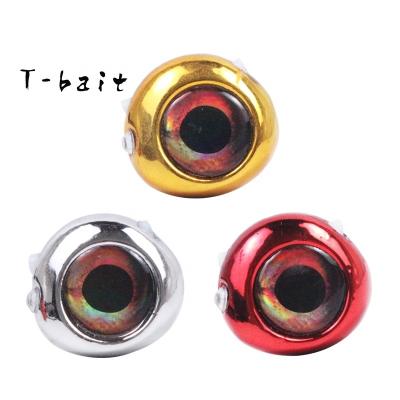 China High Quality 3D Lead T-bait Eyes Lead Plated Head Eyes Metal Jig Lure Seawater Sea Fishing Tackle Deep Swim Bait 100/120G for sale