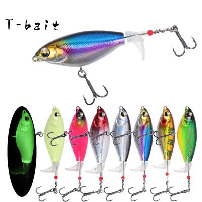 China ABS T-Bait Factory New TopWater Tractor Thruster Pencil Fishing Lure Bionic Rising Floating Bait Artificial Wave Bait Hard Bass for sale