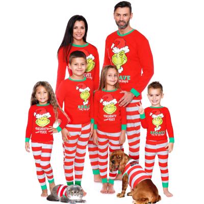 China Anti-pilling Autumn Long Sleeve Mommy And I Cotton Christmas Parent-child Family Suit for sale