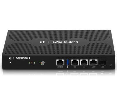 China UBNT 4 ENTERPRISE Port Gigabit Wired Router EdgeMAX EdgeRouter ER-4 Enterprise Level Hardware Acceleration for sale