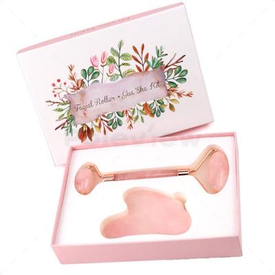 China Homemade Hot Selling Gua Sha Body and Face Jade Roller Set for sale