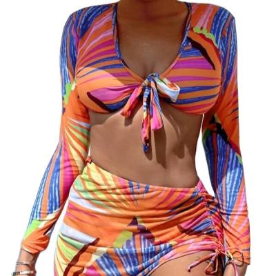 China Brazilian Biquini Female Bikini Thong Women High Waist Bikini Swimwear Anti-UV Sexy Set Bathingsuit Swimwear for sale