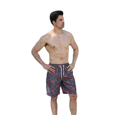 China New summer print QUICK DRY beach pants men's beach pants casual shorts loose five pants for sale