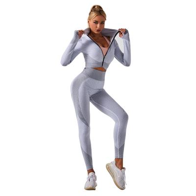 China Custom 2022 New Arrival Gym Clothing Sportswear Fitness Yoga Wear Women Breathable Sport Yoga Set for sale