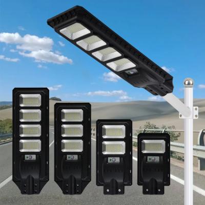 China Garden SUOAI Guangdong Commercial High Lumen Cfl Module 50w 100w 150w All In One Solar Led Street Light For Roads for sale