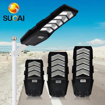 China ROAD SUOAI Ip65 waterproof outdoor energy saving 100w 200w 300w all in one integrated solar led road lights for sale