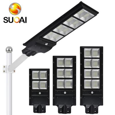 China ROAD SUOAI ABS Outdoor Waterproof Lamp Body Ip65 60w 90w 120w Integrated All In One Solar Led Street Light for sale