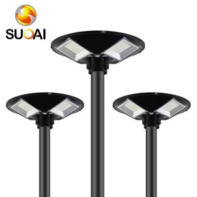 China Garden SUOAI Ip65 Outdoor Waterproof Solar UFO Garden Road Path Lighting 150w 250w Led Solar Garden Lighting for sale