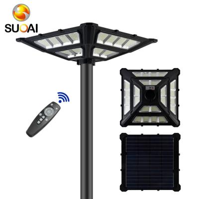 China Garden SUOAI Mos Radar Abs Light Ip 65 Waterproof Outdoor Led Solar Garden 350w Yard Lamp for sale