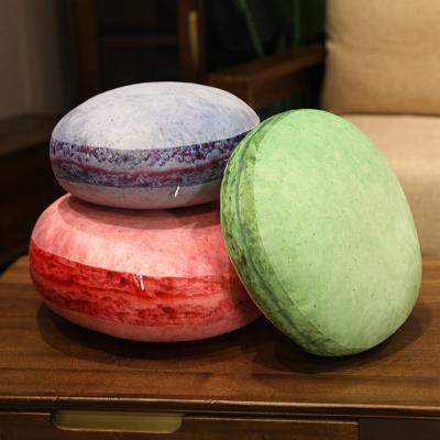 China Comfortable Creative Custom Plush Toys Cushion Colorful Simulation Cushion Stuffed Plush Toy Macaron Pillow for sale