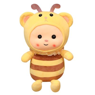 China Kawaii Animals Doll Cozy Custom Cute Bee Stuffed Plush Pillow Children Gift Toy for sale