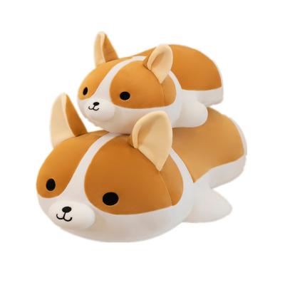 China Customized Cute Comfortable Shiba Cartoon Pillow Children Gift Kawaii Corgi Dog Plush Toys for sale