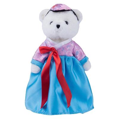 China Gift Decoration Kawaii Stuffed Toys Chinese Style Ballet Tang Suit Teddy Bear With Skirt Ballerina Teddy Bear for sale