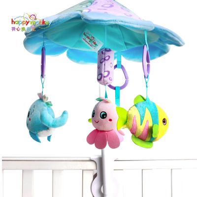 China Custom Soft Baby Toys Reassuring Sleeping Health With Music Baby Rattle Toys for sale