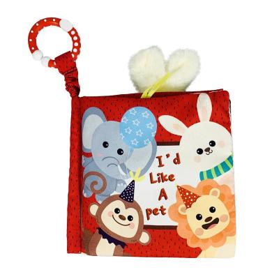 China Comfortable Tear Free Early Infant Education Enlightenment Baby Cloth Book for sale