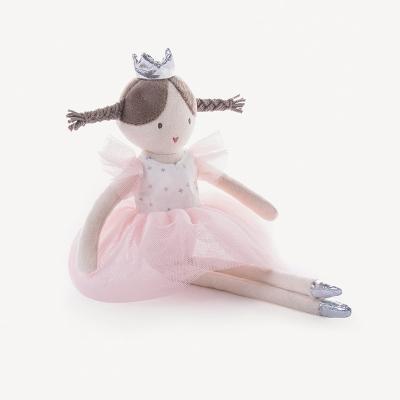 China Customized Soft Kawaii Crown Princesa Plush Doll Angel Ballet Dancer Rag Doll Kid Gift For Girl for sale