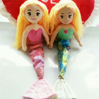 China New Customized Educational Aquarium Kids Gift Cartoon Pillow 40cm Mermaid Plush Doll for sale