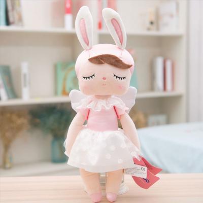 China Custom Made Cute Cotton Soft Toy Baby Sleeping Comfort Plush Toy Lovely Princess Rag Doll Birthday Gift for sale