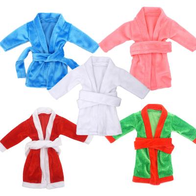 China Educational Custom Made Doll Clothes Bathrobe Elf Christmas Set Shelf Elf Doll Accessories Clothes for sale