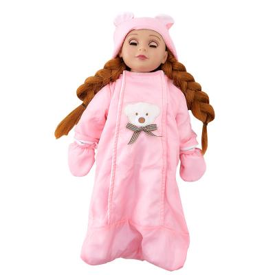 China High Quality Custom Made Educational Toy Clothes Doll Girl All Realest Baby Sleeping Bag Rag Clothes Doll for sale