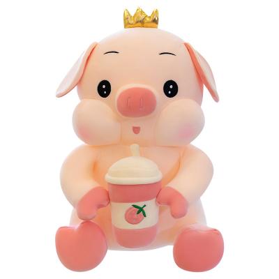 China High Quality Cute Fun Plush Boba Pig Plush Toy for sale