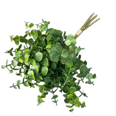 China Real Touch Natural Artificial Greenery Stem Fake Green Plants Decor Birthday Party Decorations Flower Bouquet for sale