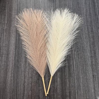 China Weding Home Decoration H0226 17 Inch Faux Pampas Grass Latest Dry Flower Design Layout For Home Pampas Grass Small Artificial Pampas Grass for sale