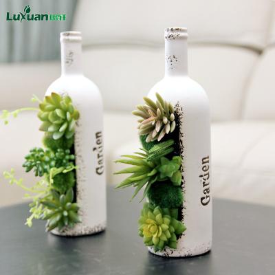 China Hot Selling Natural Touch Artificial Succulents Potted Decorative Succulents for sale