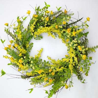 China Wholesale Pure Handmade Artificial Flower Wreath Making Suppliers Front Door Wreath For All Seasons for sale