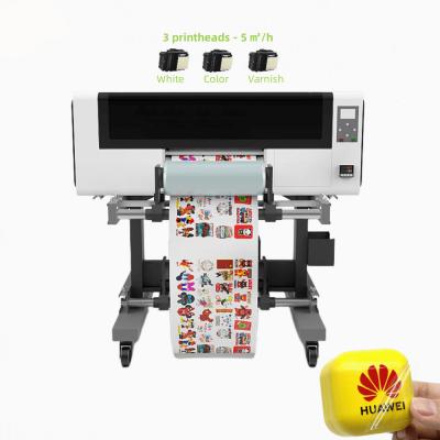 China As cabeças UV da impressora TX800 três das etiquetas da máquina de impressão do laminador a3 do rolo da impressora de DTF rolam para rolar a impressora a jato de tinta à venda