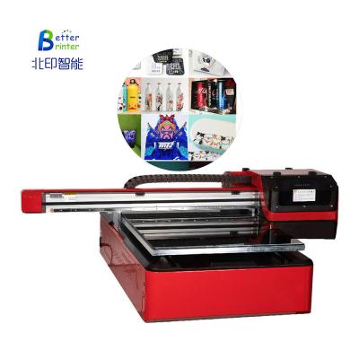 China 60 cm x 90 cm Epson xp600 TX800 heads uv flatbed printer teken geschenkdoos tegel wijnfles kristal label reclame afdrukken Te koop