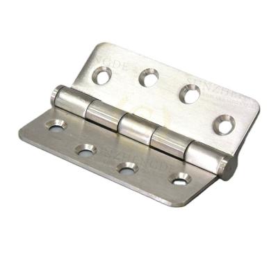 China Satin Modern Plain Stainless Steel Fabric Joint Hinges Without Ball Bearing For Wooden Door for sale