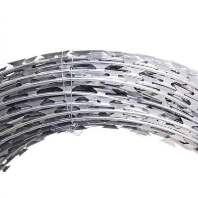 China Latest Design High Security Low Carbon Stainless Steel Razor Fencing Wire Combat Wire Philippines for sale