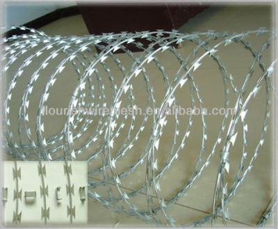 China Widely used in demanding fencing and security factory price razor wire fence severe razor barbed wire / concertina razor wire for sale