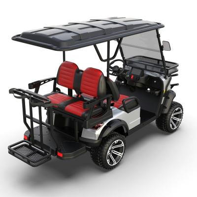 China Latest Design 4 Seaters Mini Golf Carts With Golf Single Bag Holder Lithium Battery Smart Unique Golf Cars 12X7 for sale