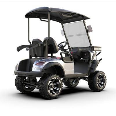 China 2022 Guangzhou Port Factory Price Hot Sale Gray Color Cheap Electric Golf Carts With Bag Rack Two Seater Electric Car 12X7 for sale