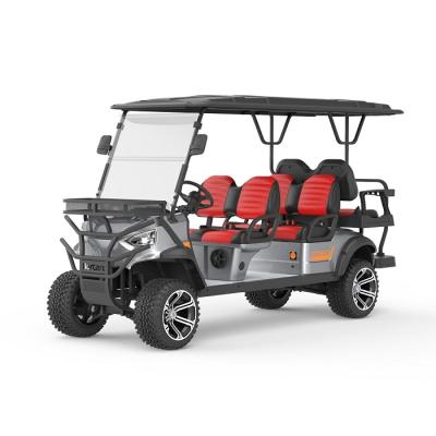 China Newest Design Touring Hotel Park Golf Course 2 4 6 Seater Lithium Battery Guided Golf Cart Golf Cart Chassis High 6 Seater 12X7 for sale