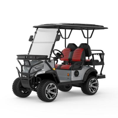 China Latest Original Design 2 4 6 Seater Electric Golf Cart Chassis High Lithium Battery Different Color Choise Wholesale Golf Carts 12X7 for sale