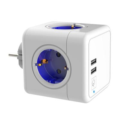 China Eu Plug Switch 2020 Multi Usb Plug Best Usb Charger Container Powercube Allocacoc Best for sale