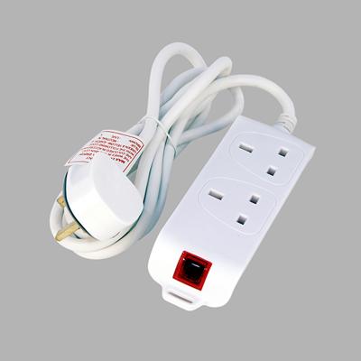 China Residential / General Purpose Surge Shielded 13A UK Electrical Socket Extension With Minus USB Charging for sale