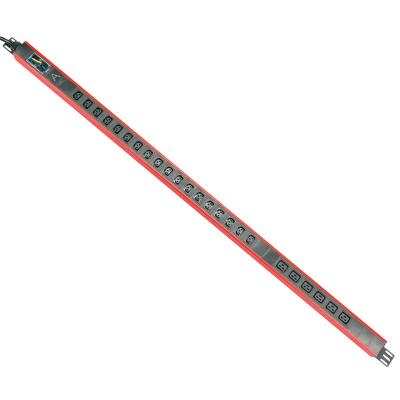 China Vertical Power Indicator 1.5U 24 Ways IEC 60320 C13 And C19 Rack PDU With Commando Plug for sale