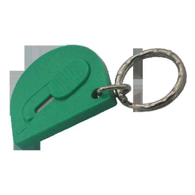 China Push Button Mini Push Button Pocket Cutter Key Chain Holder, Safety Retractable Cutter Key Chain for sale