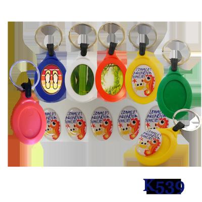 China New Arrival Plastic Key Fob Key Fob Plastic Key FOB Fairy Key Holder Sticker Holder Stand Oval Plastic Oval Epoxy Gusset for sale